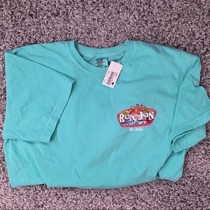 Ron Jon Teal T-shirt with Design Back